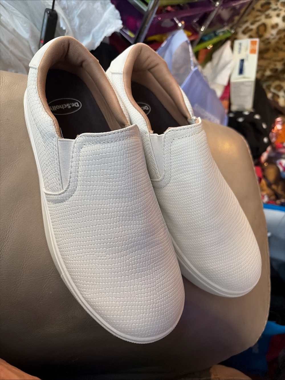 Dr. Scholl's Women’s Madison White Comfort Casual Slip On Shoes Size 7.5.